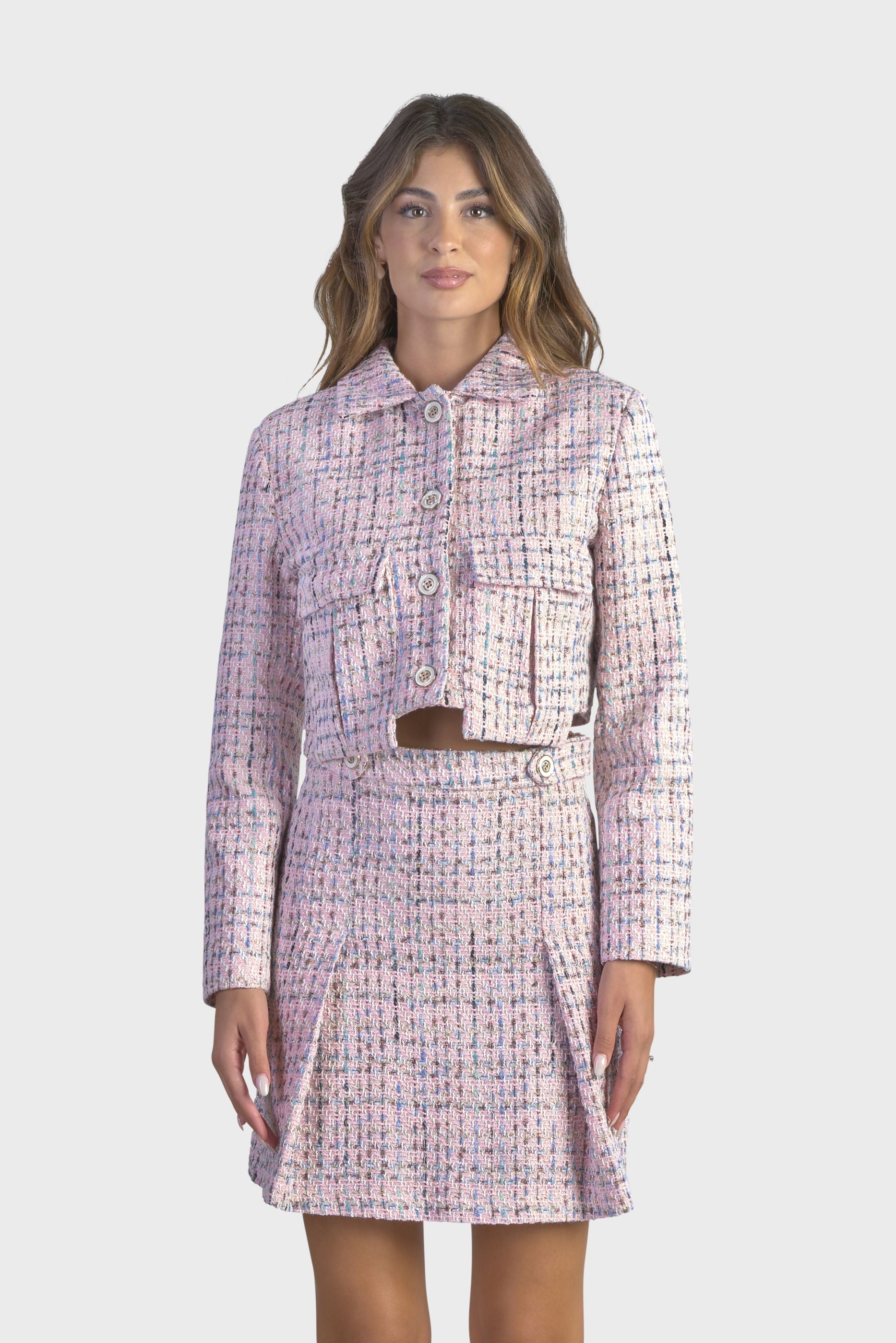 GIACCA TWEED CROP ESS