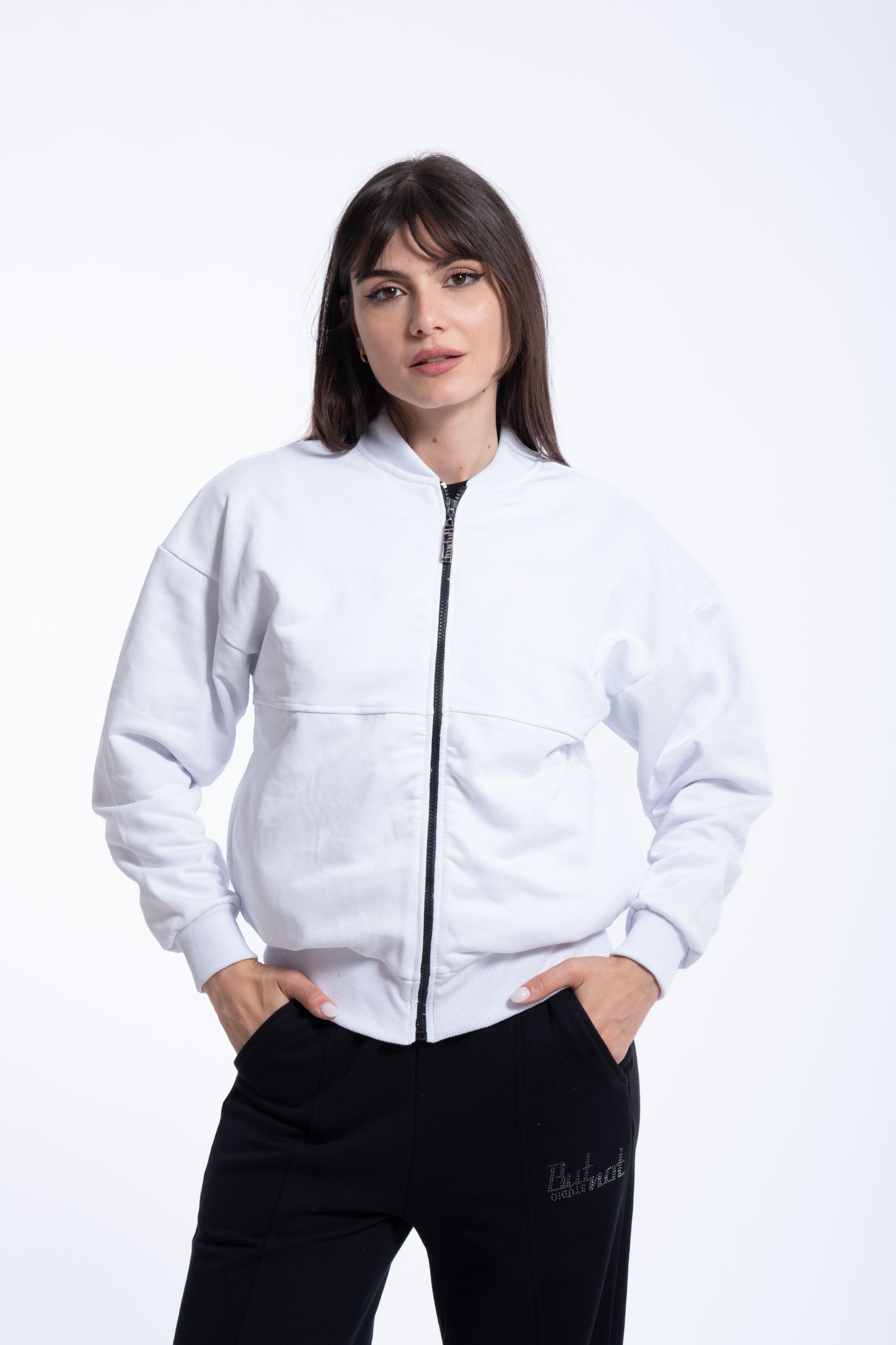 FELPA CON ZIP BUT NOT STUDIO