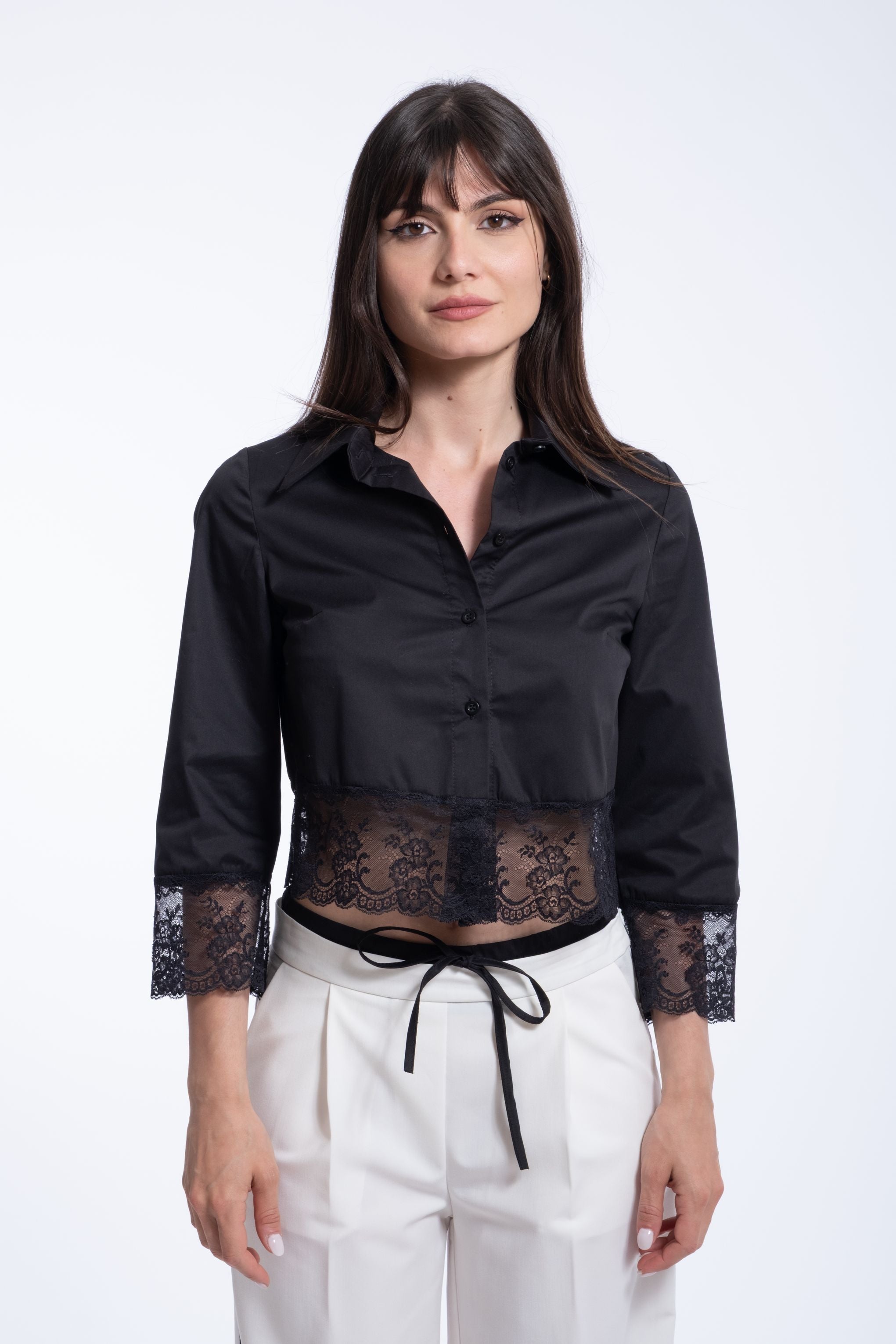 CAMICIA CROP PINK MOOD