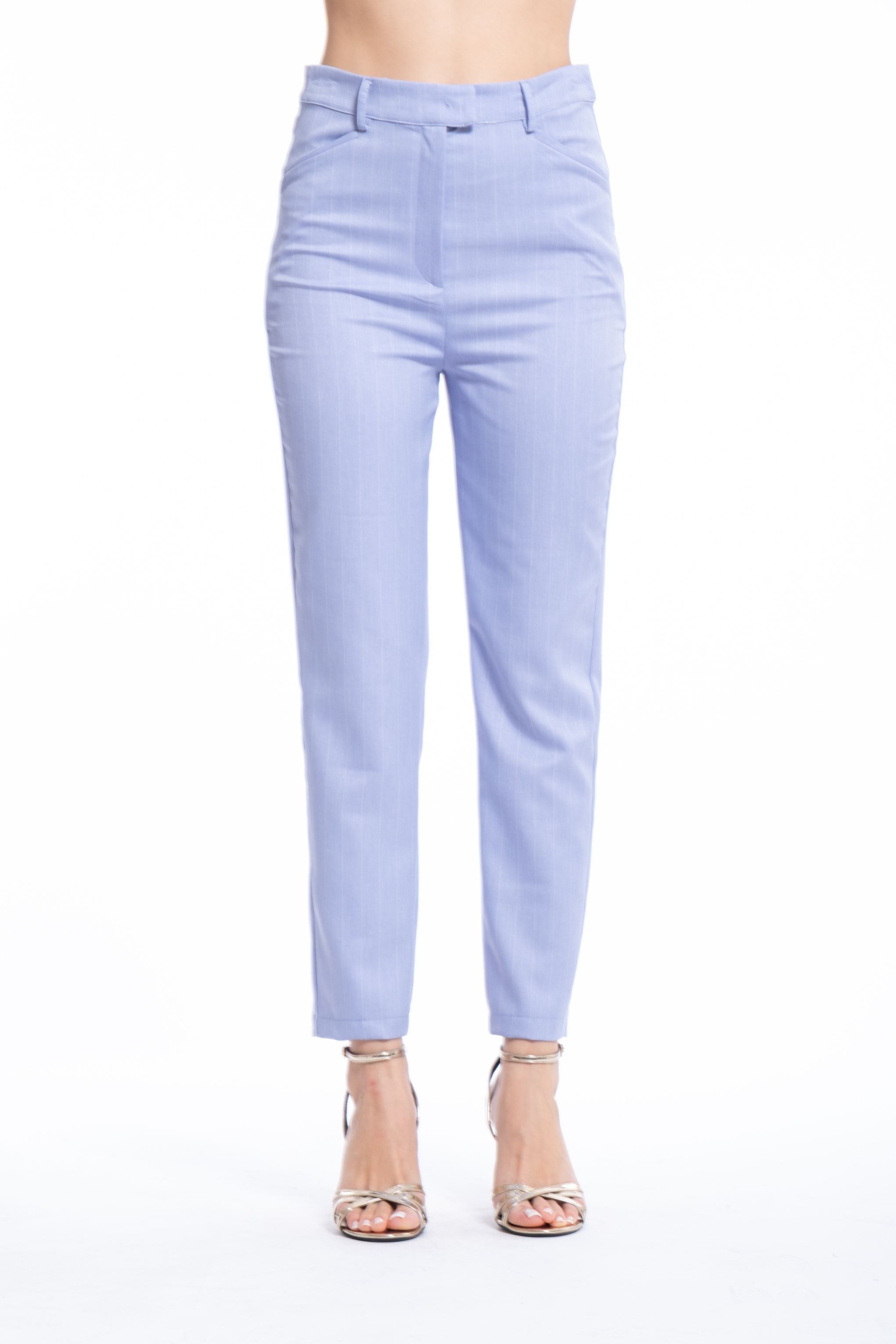 PANTALONE DRITTO GESSATO ESS