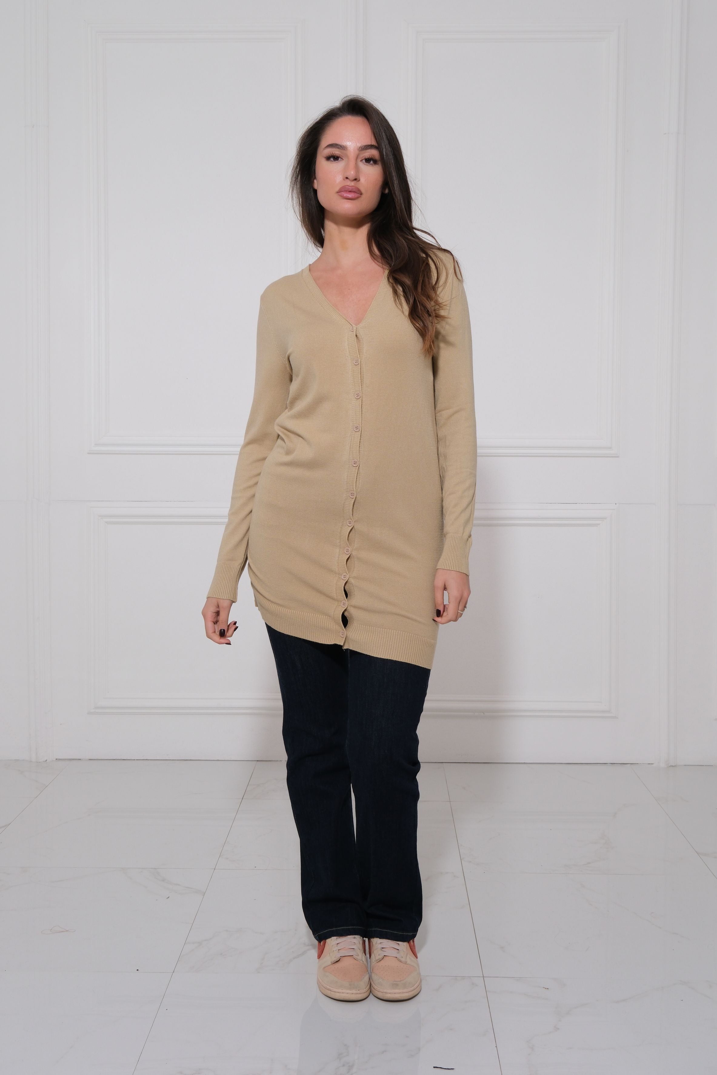 CARDIGAN LUNGO CON BOTTONI PRUEBAME