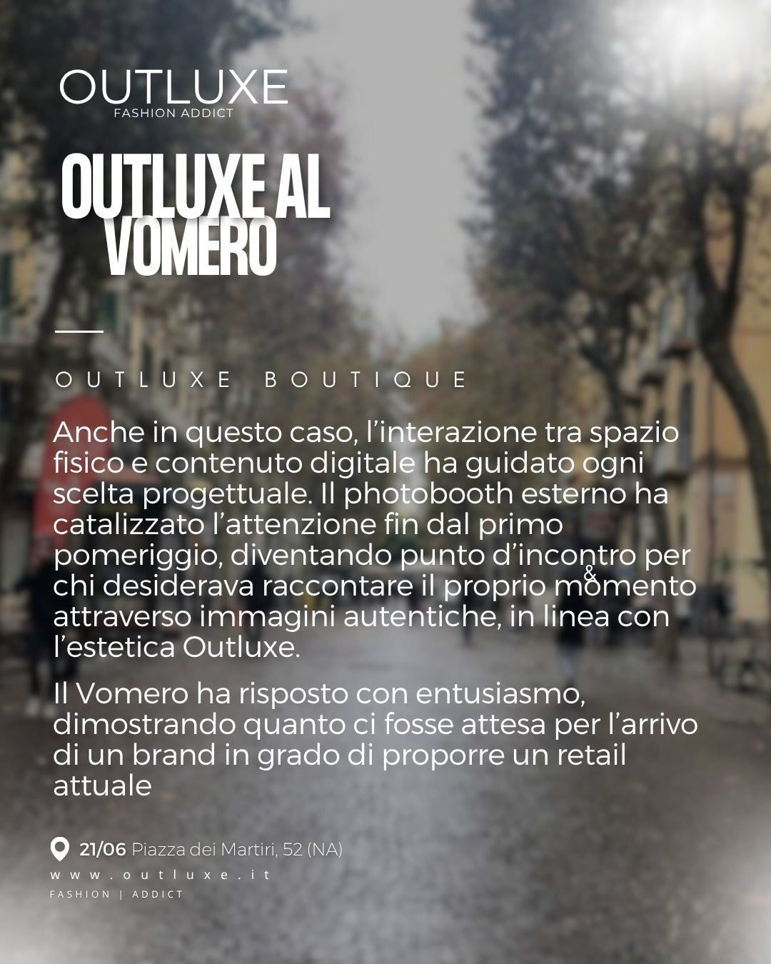 Outluxe al Vomero: eleganza e contemporaneità nella seconda apertura napoletana