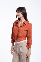 CAMICIA CROP PINK MOOD
