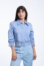 CAMICIA CROP PINK MOOD
