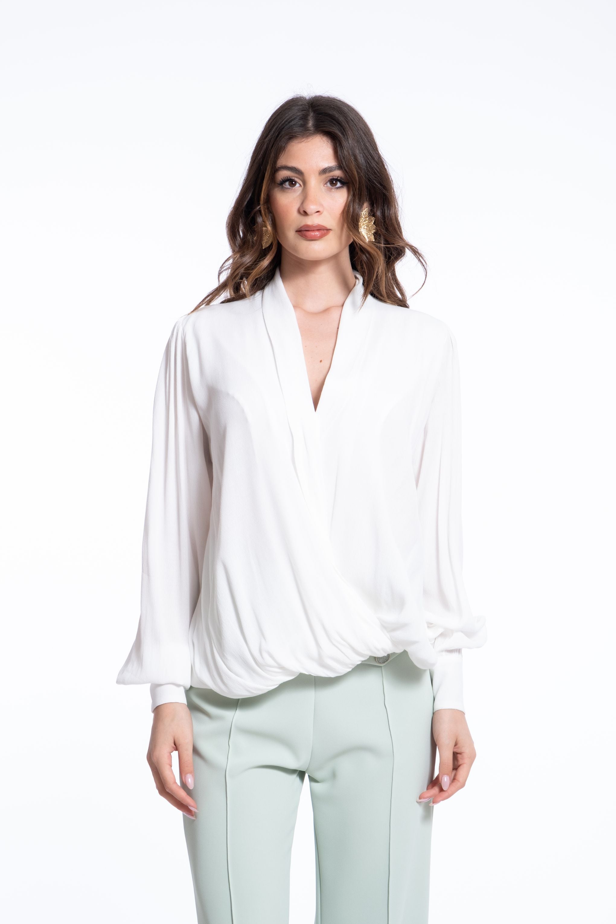 BLUSA AD INCROCIO ESS