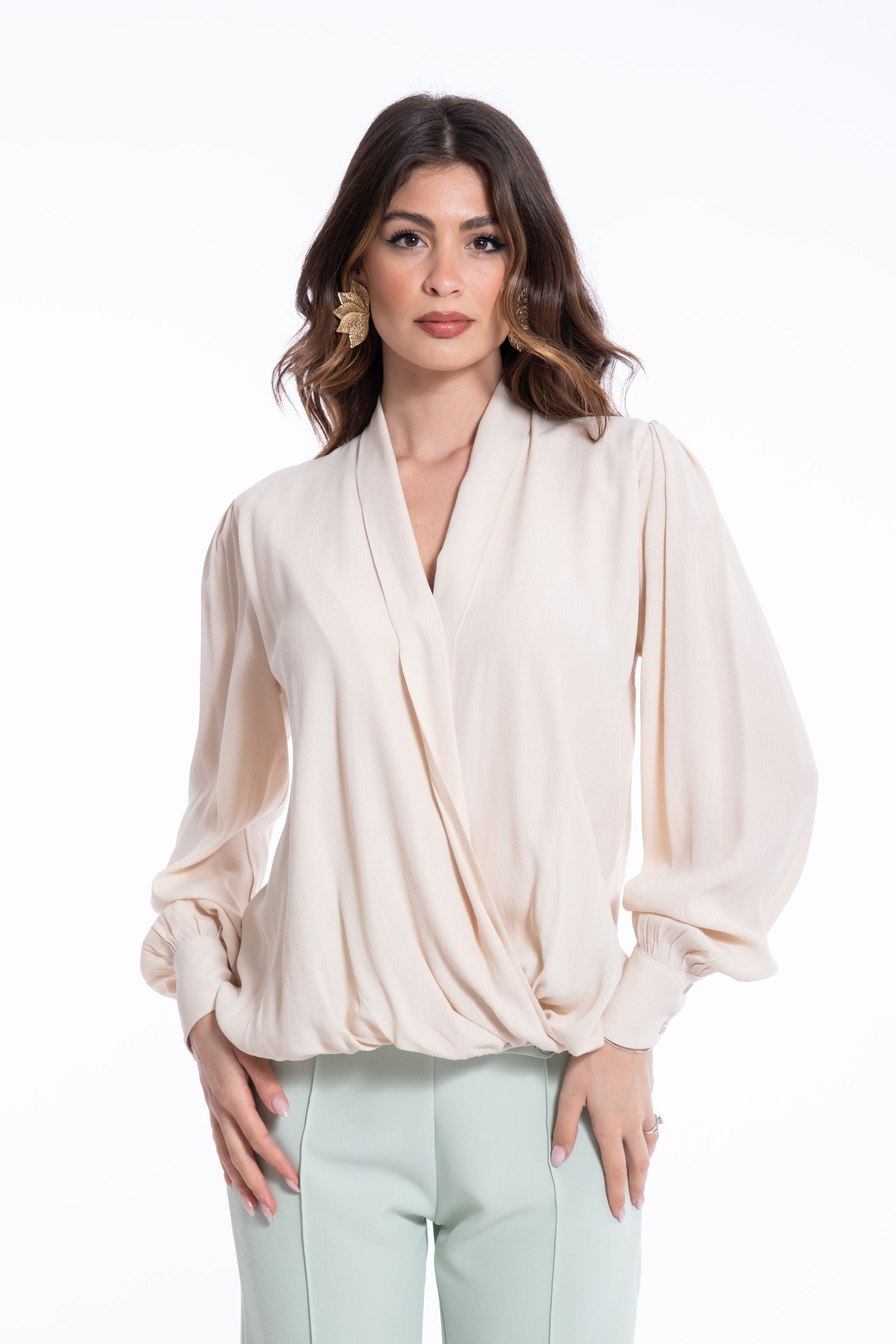 BLUSA AD INCROCIO ESS