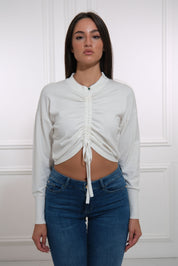 NENETTE CROP KNIT TOP