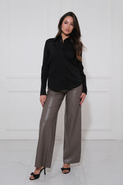 NENETTE ECO-LEATHER TROUSERS