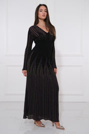 LONG DRESS IN NENETTE KNITTED